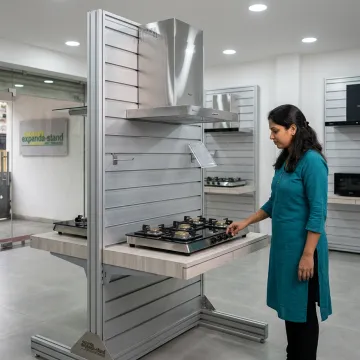 Kitchen Showrooms slatwall display