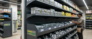 Hardware store shelving display