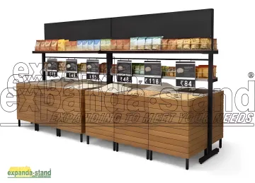 Wooden Loose Grain Display