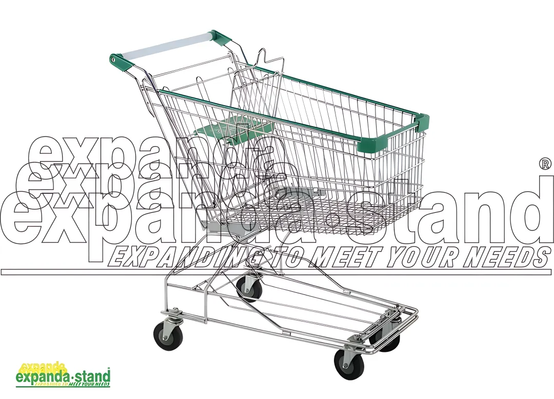 Asian Style Shopping Trolley 60L