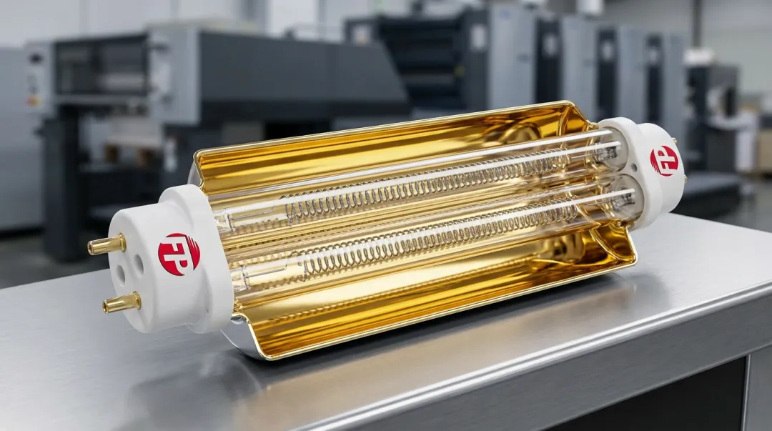 Fannon Products Heidelberg press replacement infrared lamp with gold reflector