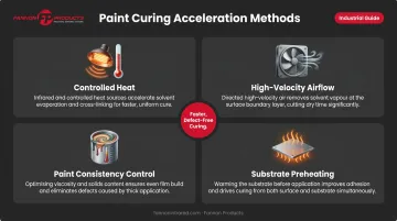 Four methods to accelerate paint curing heat airflow chemistry substrate prep