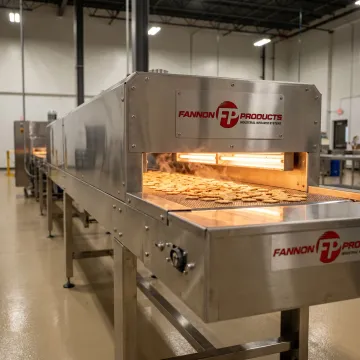 Infrared dry food processing system in a manufacturing facility