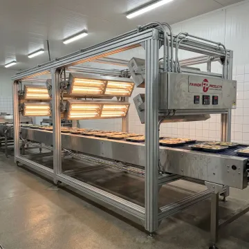 Custom infrared system in food processing facility