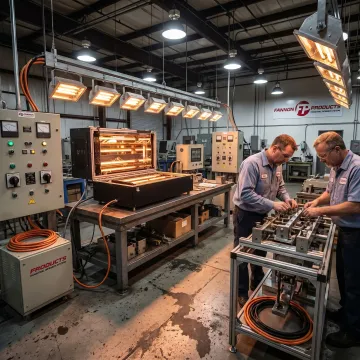 Custom infrared equipment manufacturing floor