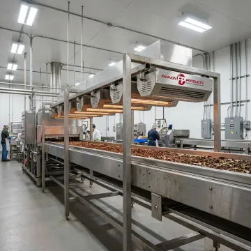 Food processing infrared conveyor system