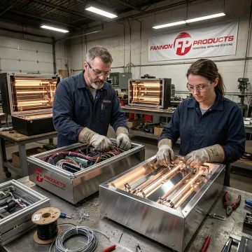 Engineered infrared heating system assembly