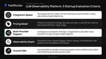 Five criteria for evaluating LLM observability platforms for startup teams