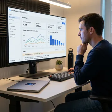 Dashboard monitoring a deployed generative AI application