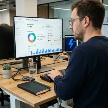 Multi-provider AI gateway dashboard on AWS