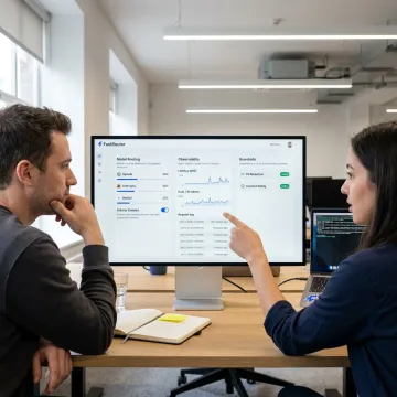 Team managing secure AI model deployment