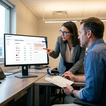 AI health monitoring analytics interface