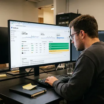 Enterprise AI gateway dashboard