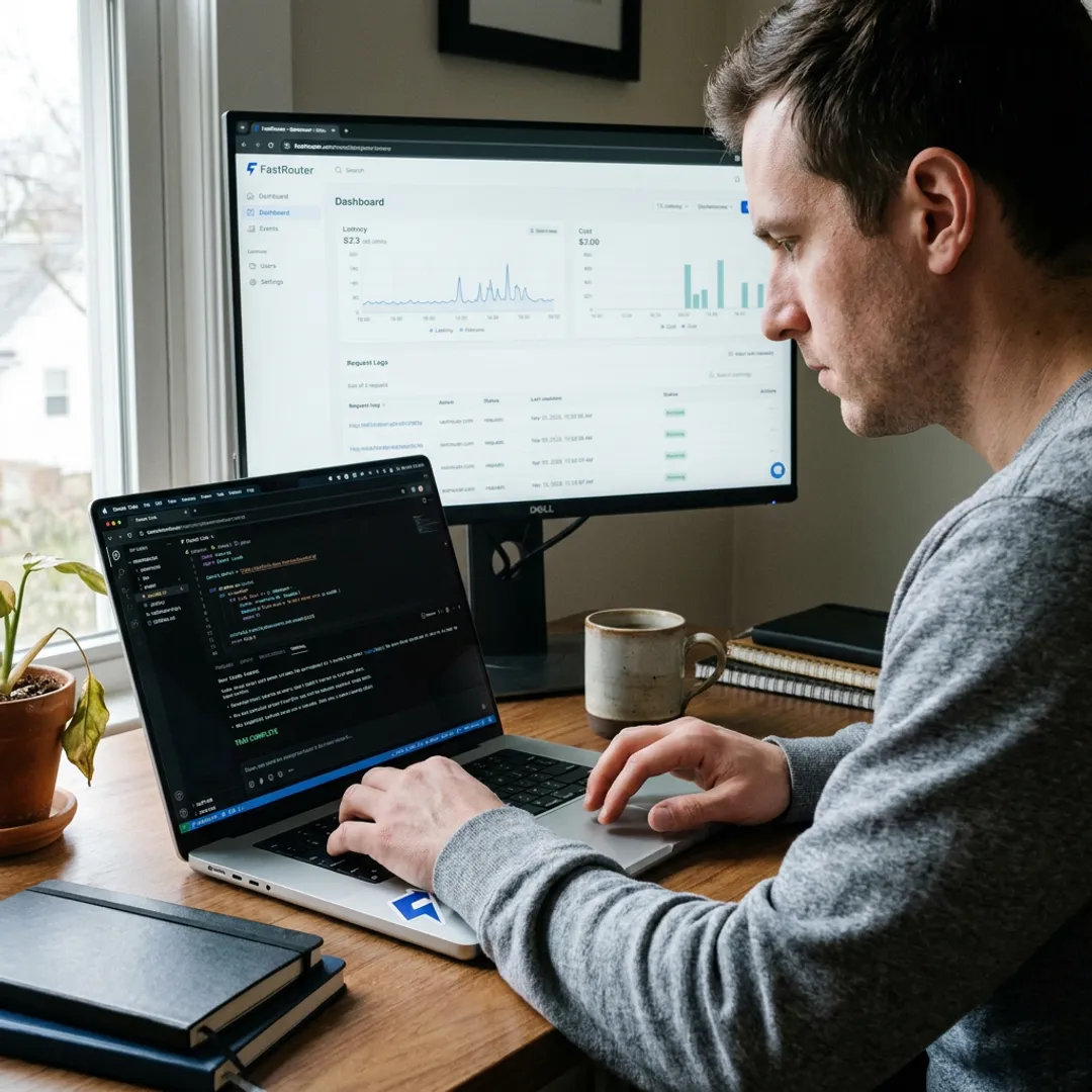Developer using Claude Code for AI research