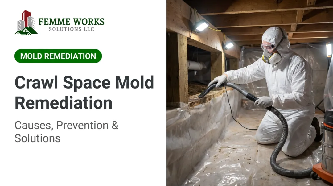 Crawl Space Mold Remediation: Causes, Prevention & Solutions
