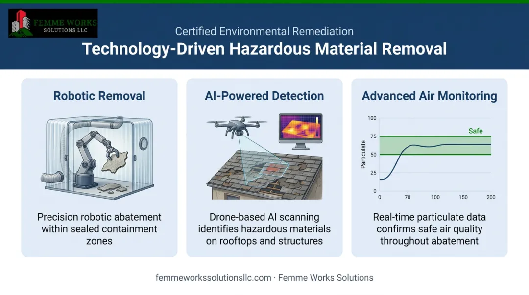 Three technological advancements in asbestos abatement: robotics, AI, and monitoring