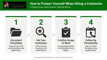 Four-step checklist for a smooth Mass Save program experience infographic