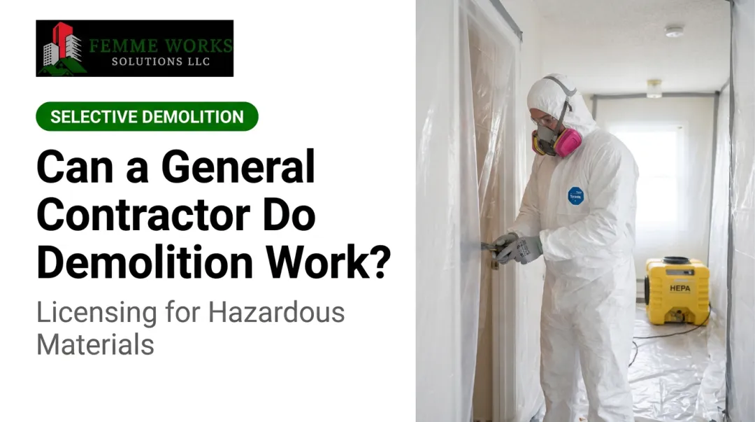 Can a General Contractor Do Demolition Work?