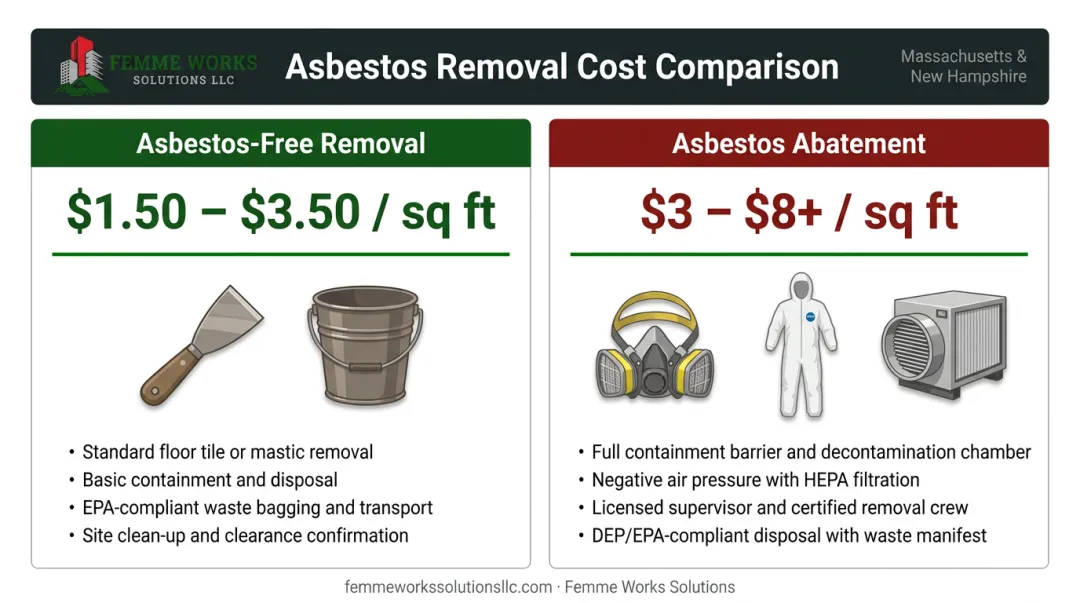 Professional asbestos abatement setup showing containment and air scrubber equipment