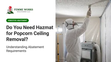 Do You Need Hazmat for Popcorn Ceiling Removal?