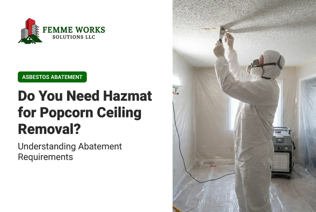 Do You Need Hazmat for Popcorn Ceiling Removal?
