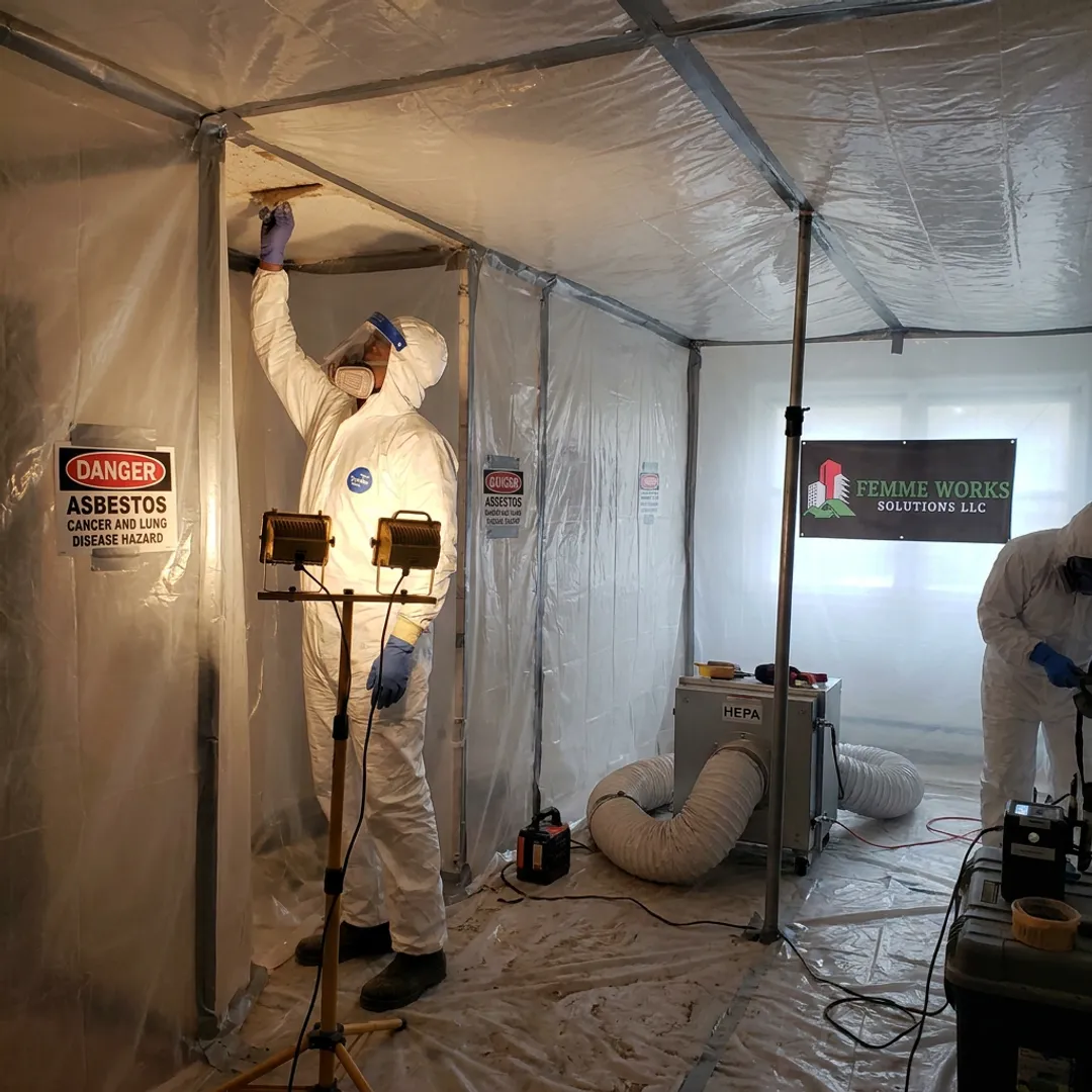 Asbestos removal containment and HEPA equipment