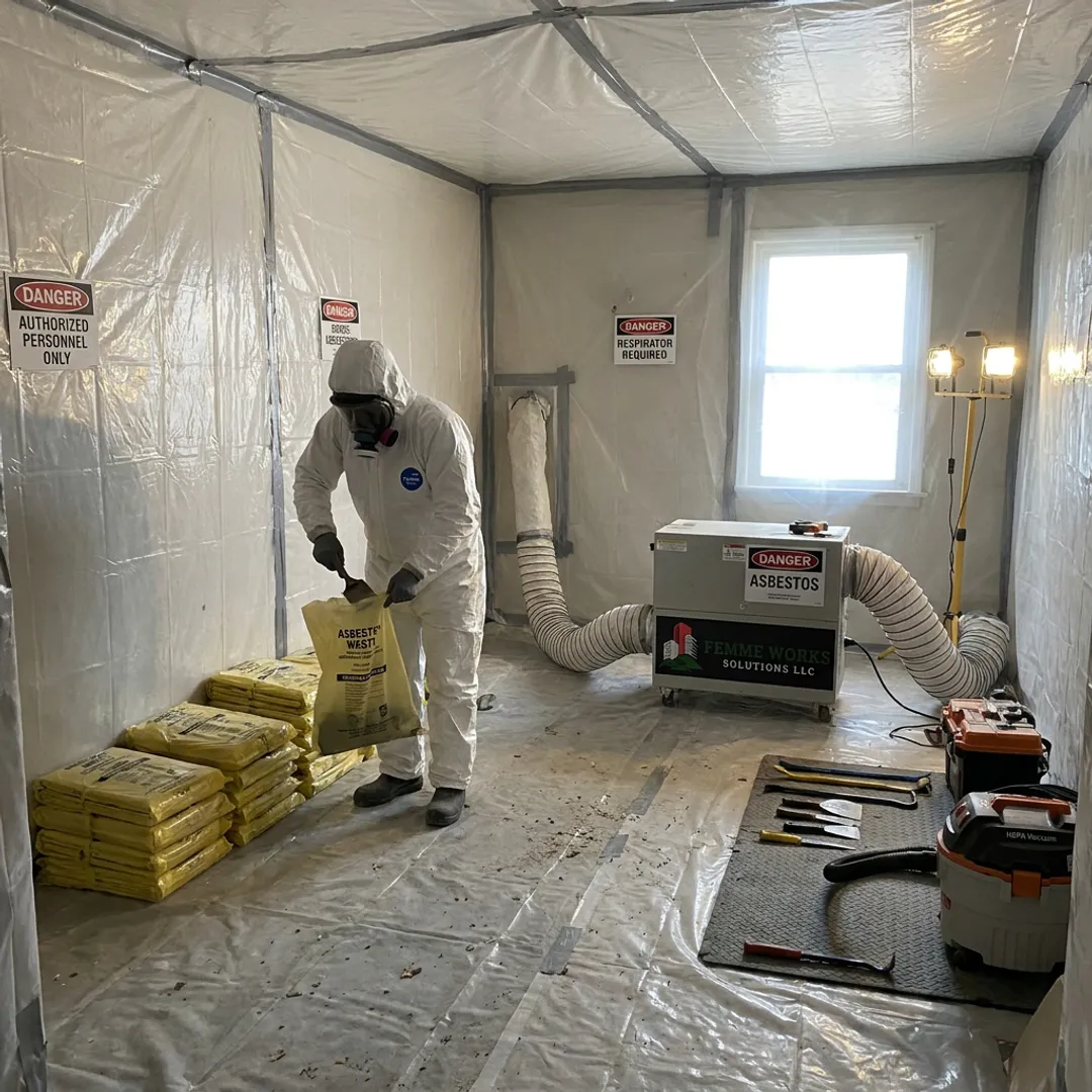 Contained interior demolition work area