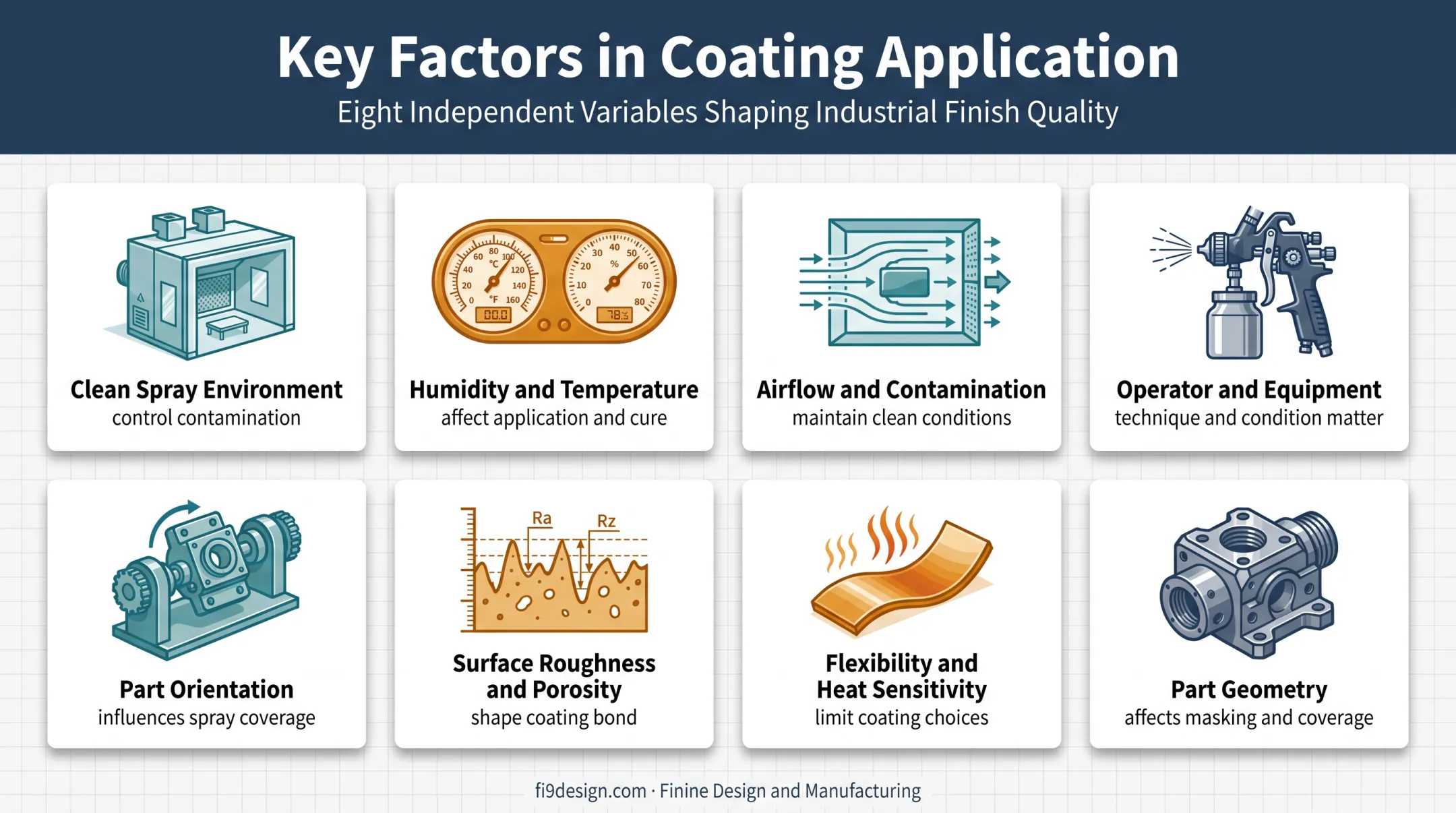 Eight cosmetic painting factors affecting coating adhesion and coverage