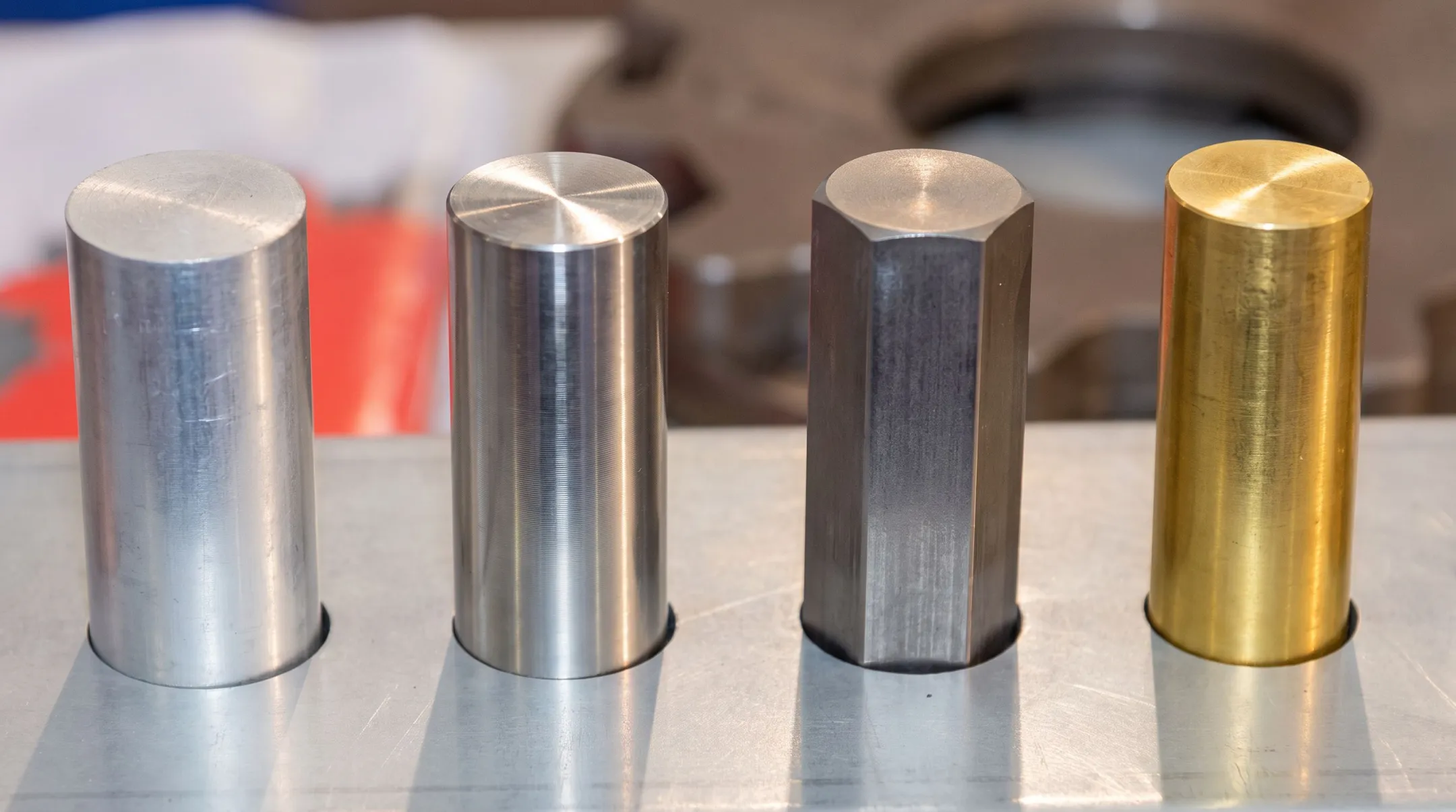 Common precision machining metals aluminum titanium stainless steel brass