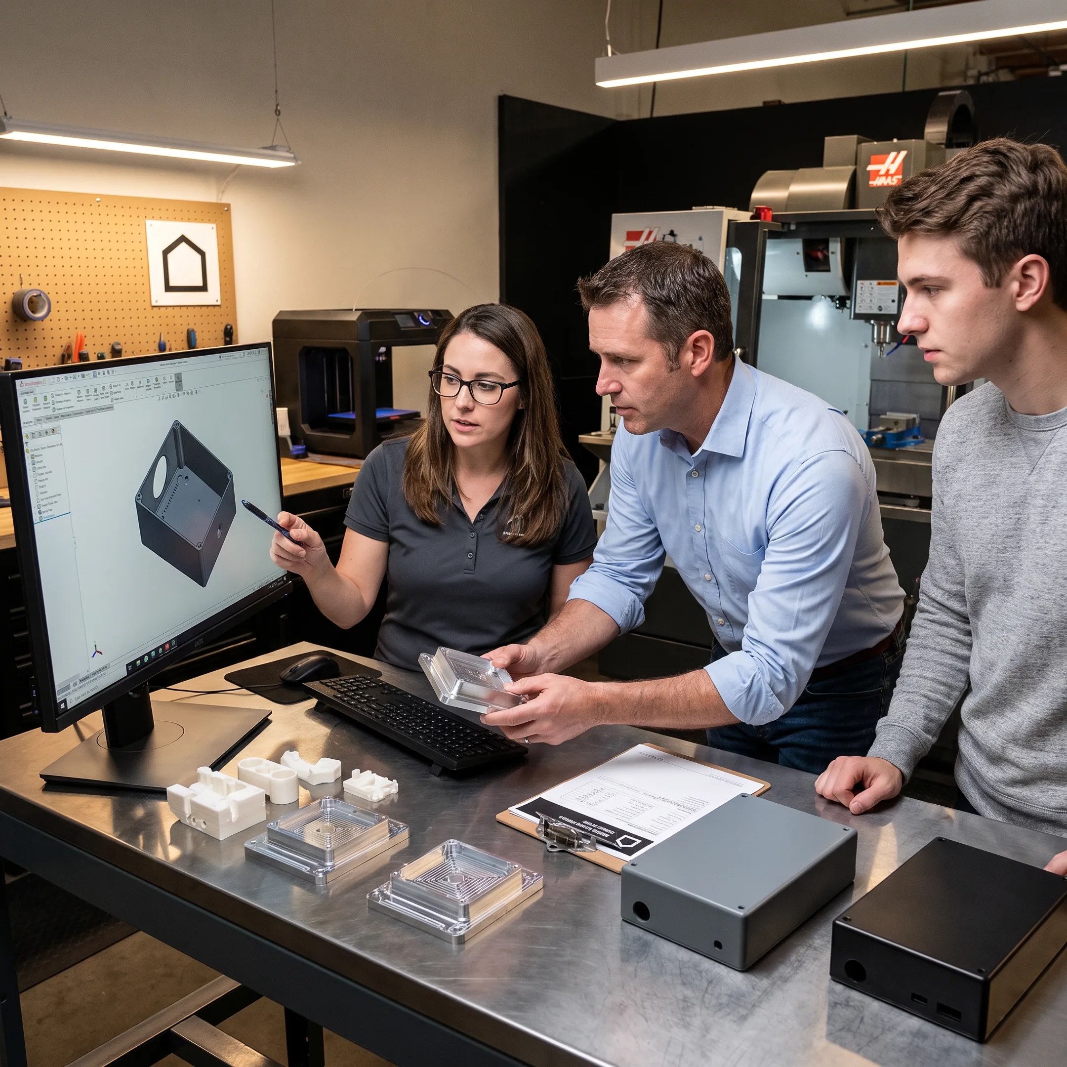 Custom product development and manufacturing workflow