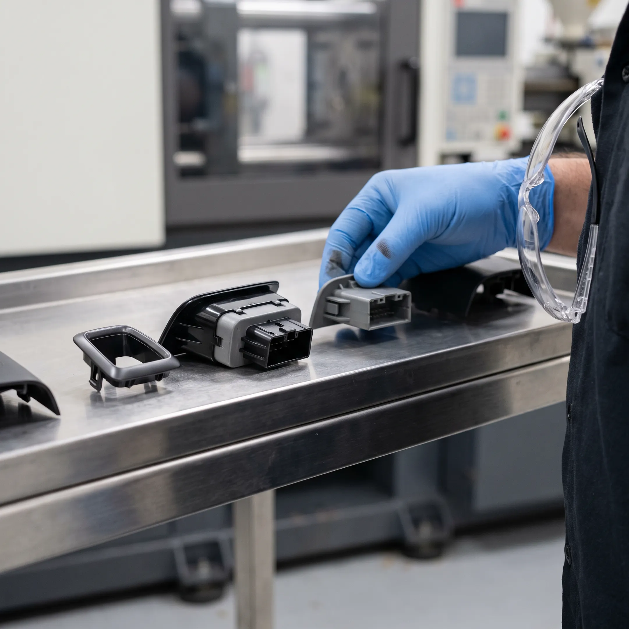 Automotive plastic injection molded components