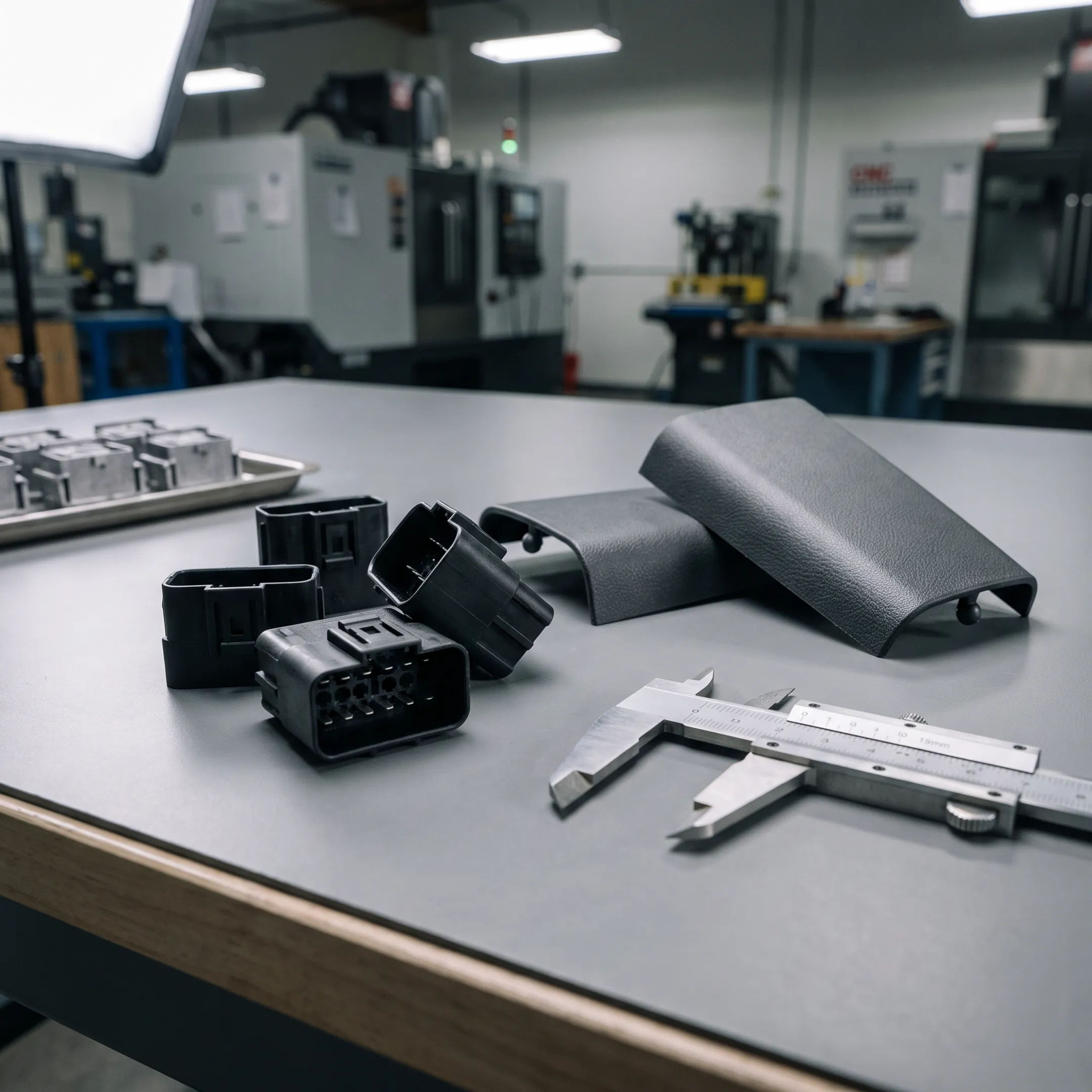 Automotive plastic injection molded components