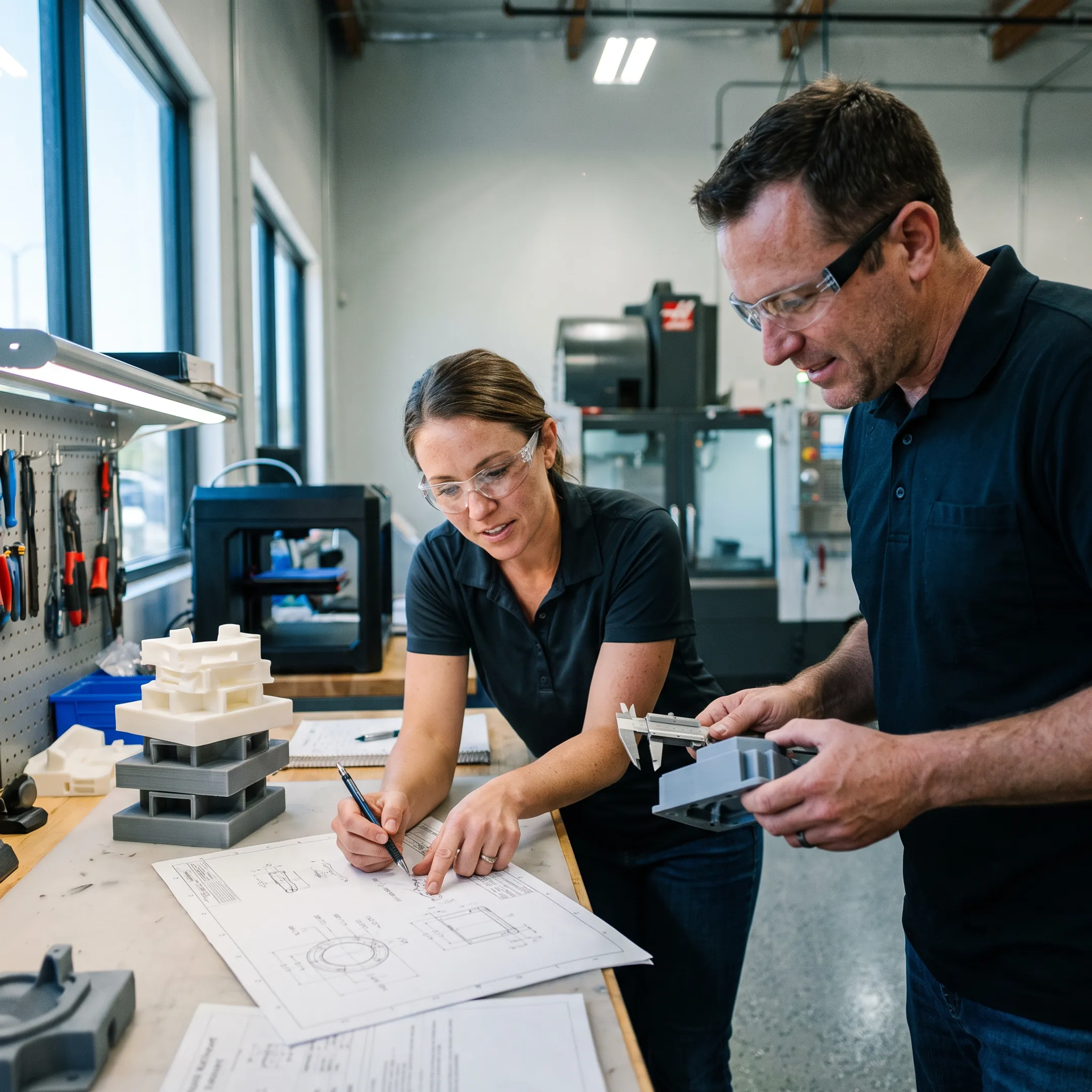Plastic component manufacturing and prototyping