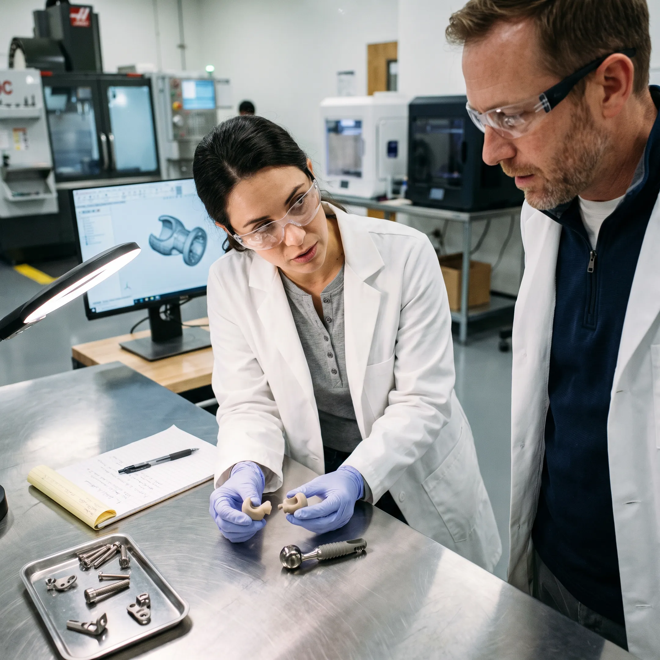 Medical device prototype manufacturing in a product development facility