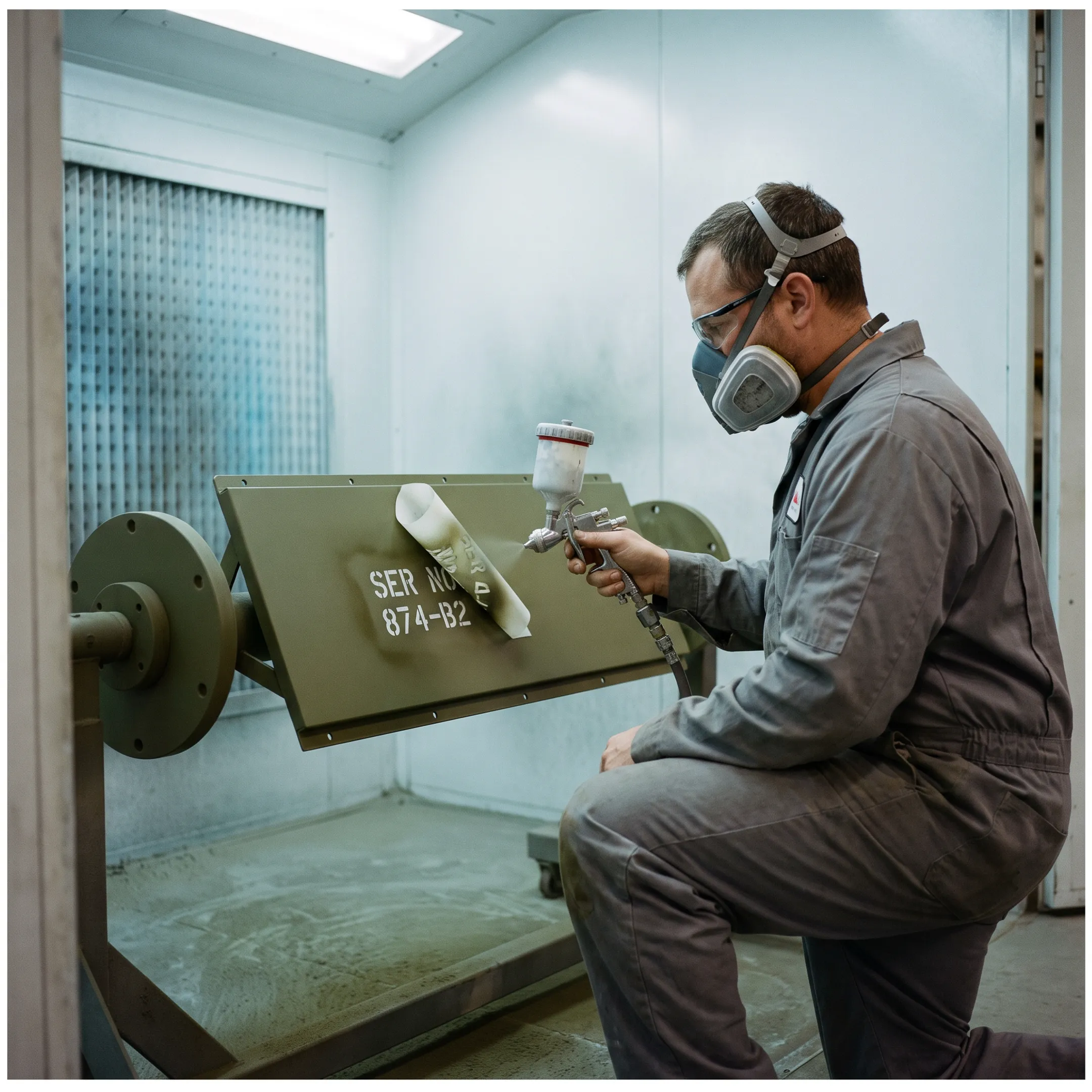 Military and defense component finishing