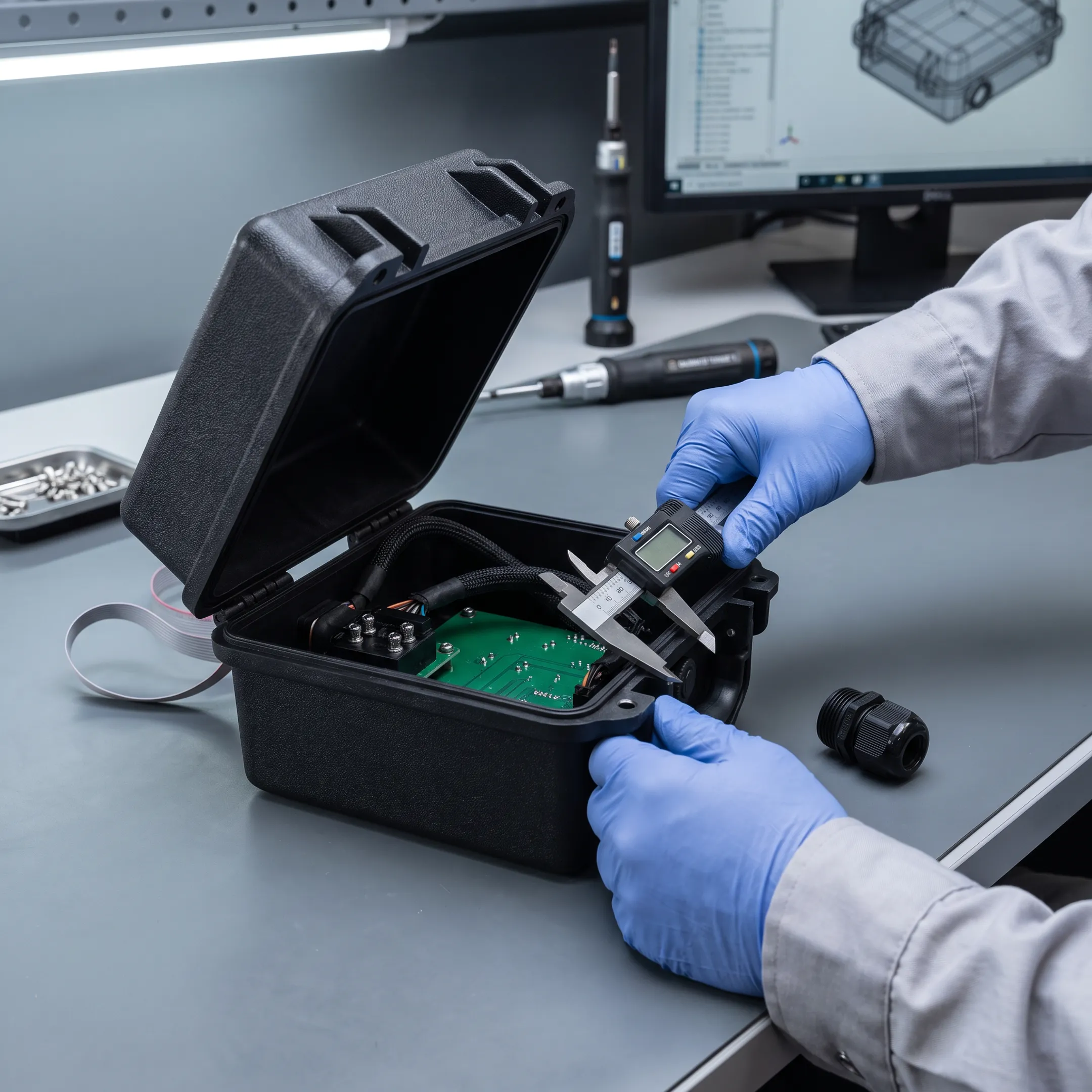 Plastic defense equipment enclosure