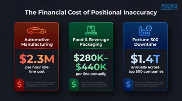 Annual cost of positional inaccuracy across pharmaceutical food and automotive industries