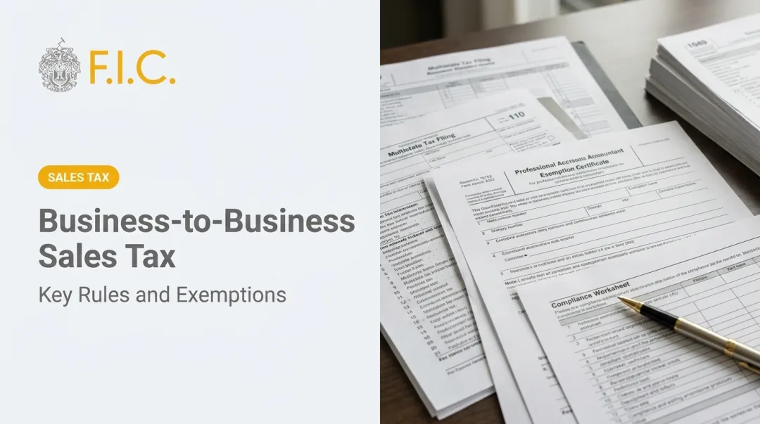 Business-to-Business Sales Tax: Key Rules and Exemptions