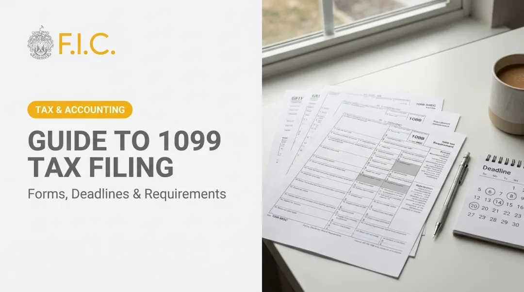 Guide to 1099 Tax Filing: Forms, Deadlines & Requirements