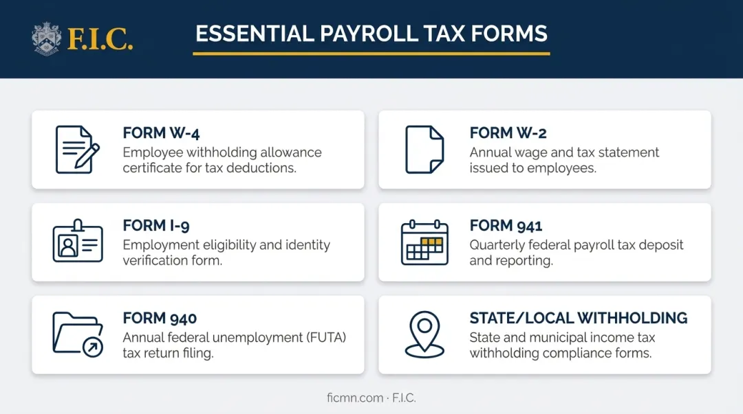 Six essential payroll tax forms every employer must retain and file