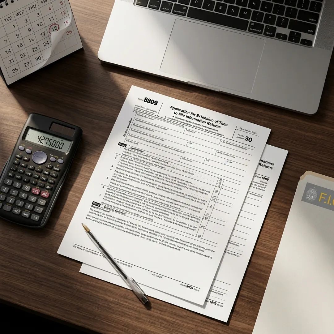Form 8809: Application for Extension to File 1099s