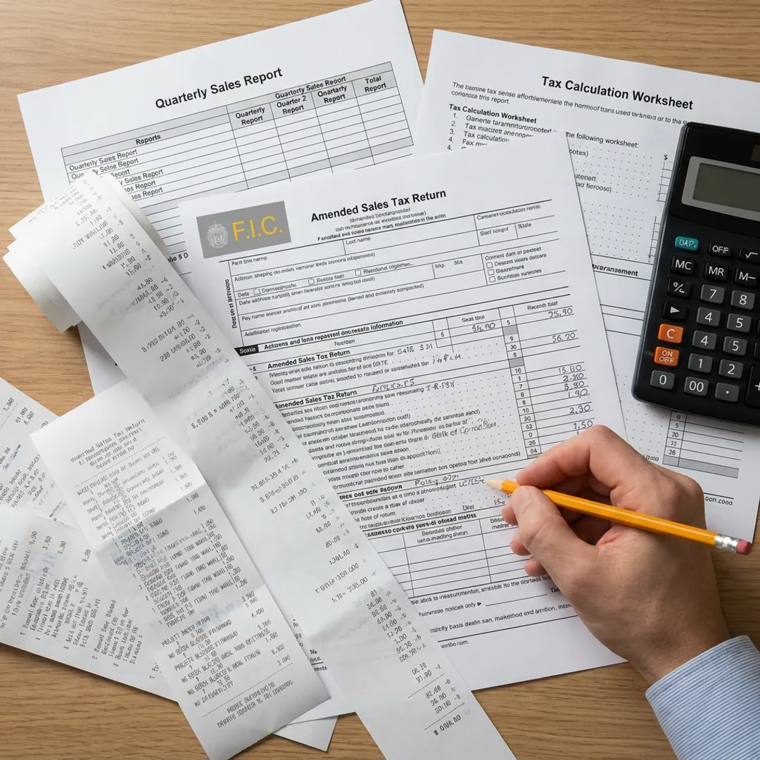 Amend Sales Tax Return