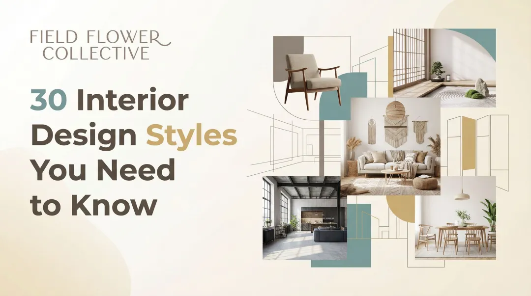 Cover image for 30 Interior Design Styles You Need to Know