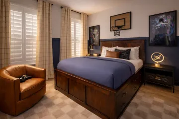 Luxurious modern interior design with custom furniture and coastal-inspired décor