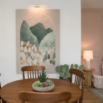 Beautifully designed modern living room with custom furniture and curated decor elements