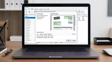 FileCenter Pro Plus interface showing zonal OCR and dual engine setup