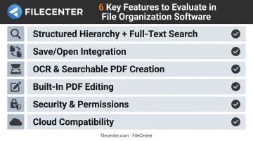 Six essential features checklist for evaluating file organization software