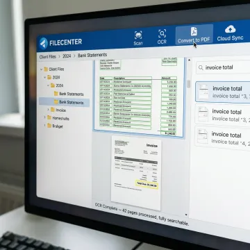 OCR software extracting data from financial PDFs