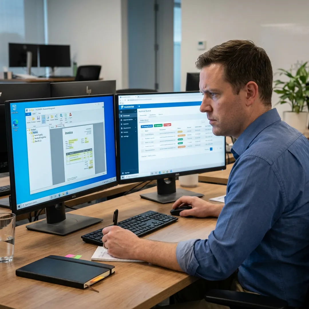 Accounts payable team managing vendor invoices