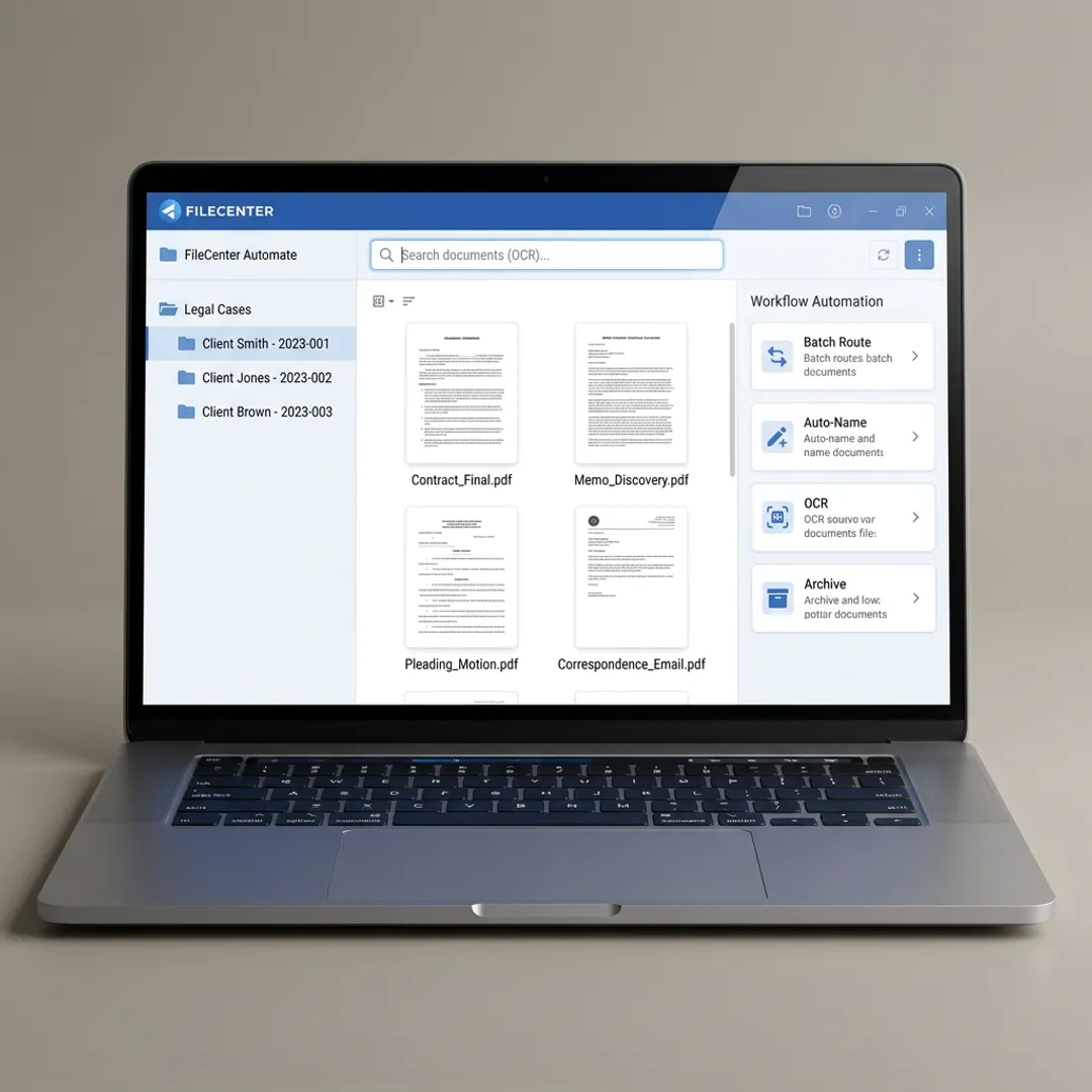 Legal document automation software dashboard